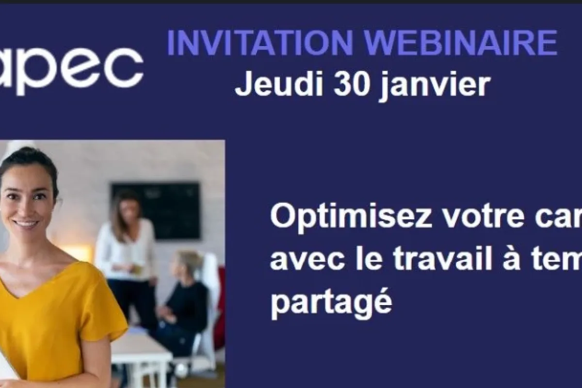 Image d'une invitation à un webinaire